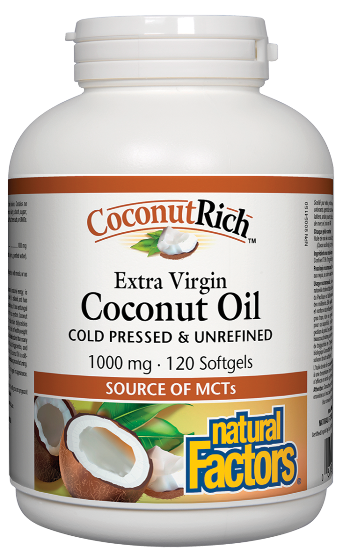 COCONUTRICH™ КОКОСОВО МАСЛО EXTRA VIRGIN 1000 mg