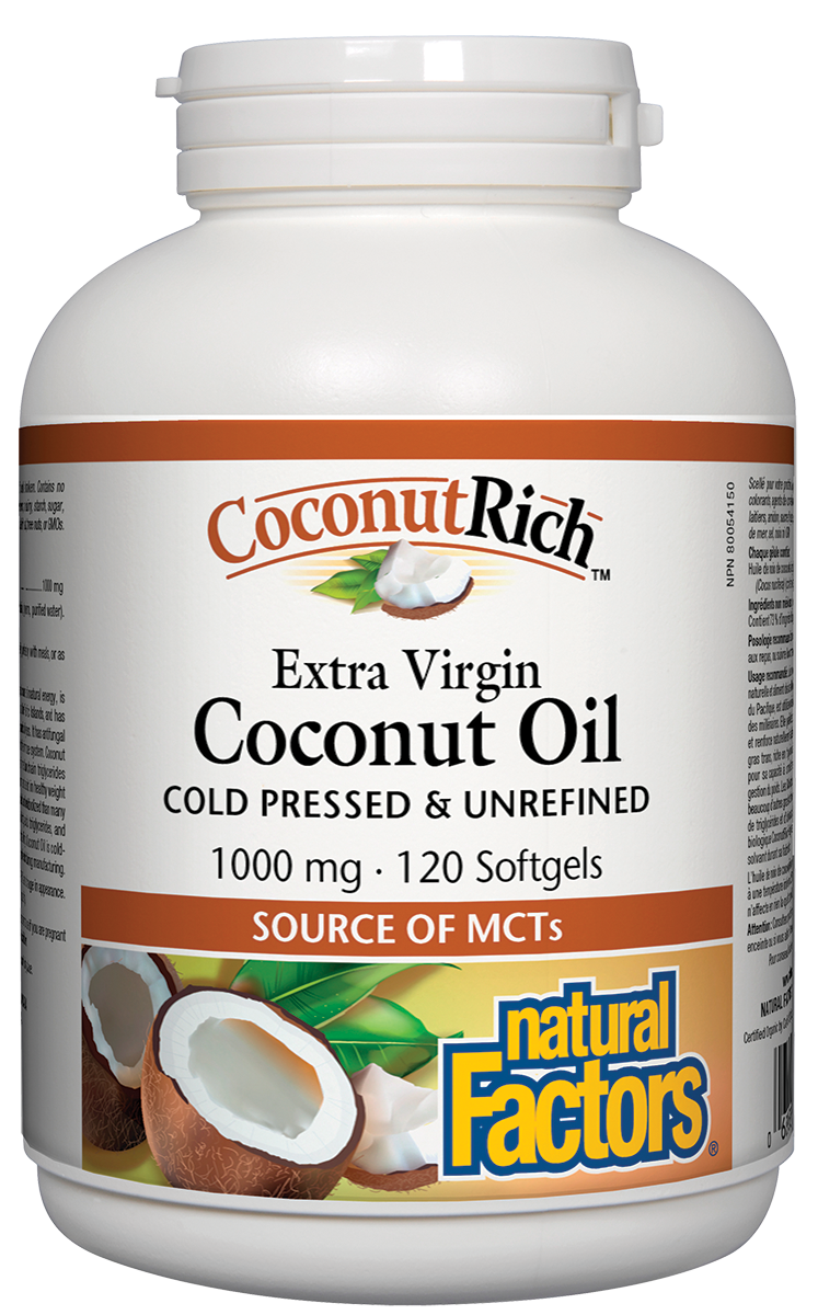 COCONUTRICH™ КОКОСОВО МАСЛО EXTRA VIRGIN 1000 mg