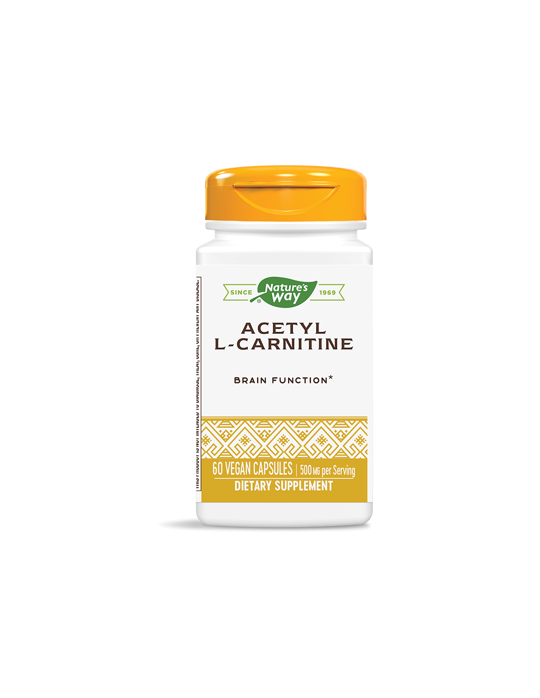 Acetyl L-Carnitine/ Ацетил-Л-Карнитин 500 mg x 60 капсули Nature’s Way