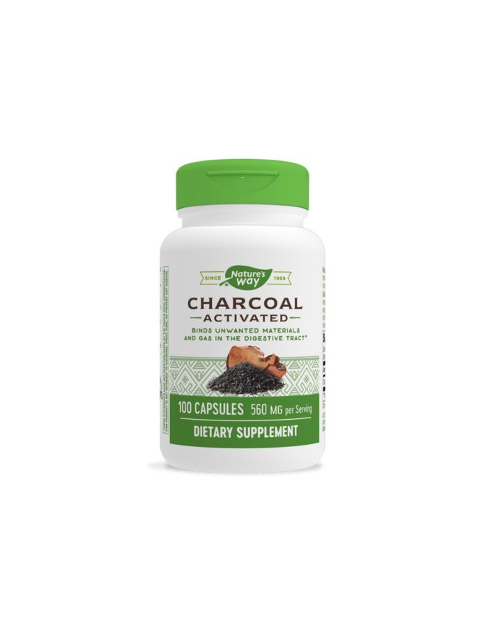 Charcoal Activated/ Активен въглен 280 mg х 100 капсули Nature’s Way