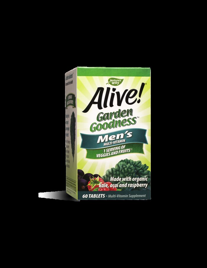 Alive! Garden Goodness™ Men`s Multi-Vitamin/ Алайв! Мултивитамини за мъже х 60 таблетки Nature’s Way