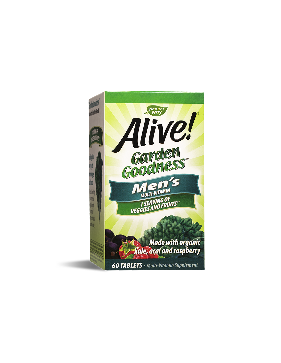 Alive! Garden Goodness™ Men`s Multi-Vitamin/ Алайв! Мултивитамини за мъже х 60 таблетки Nature’s Way