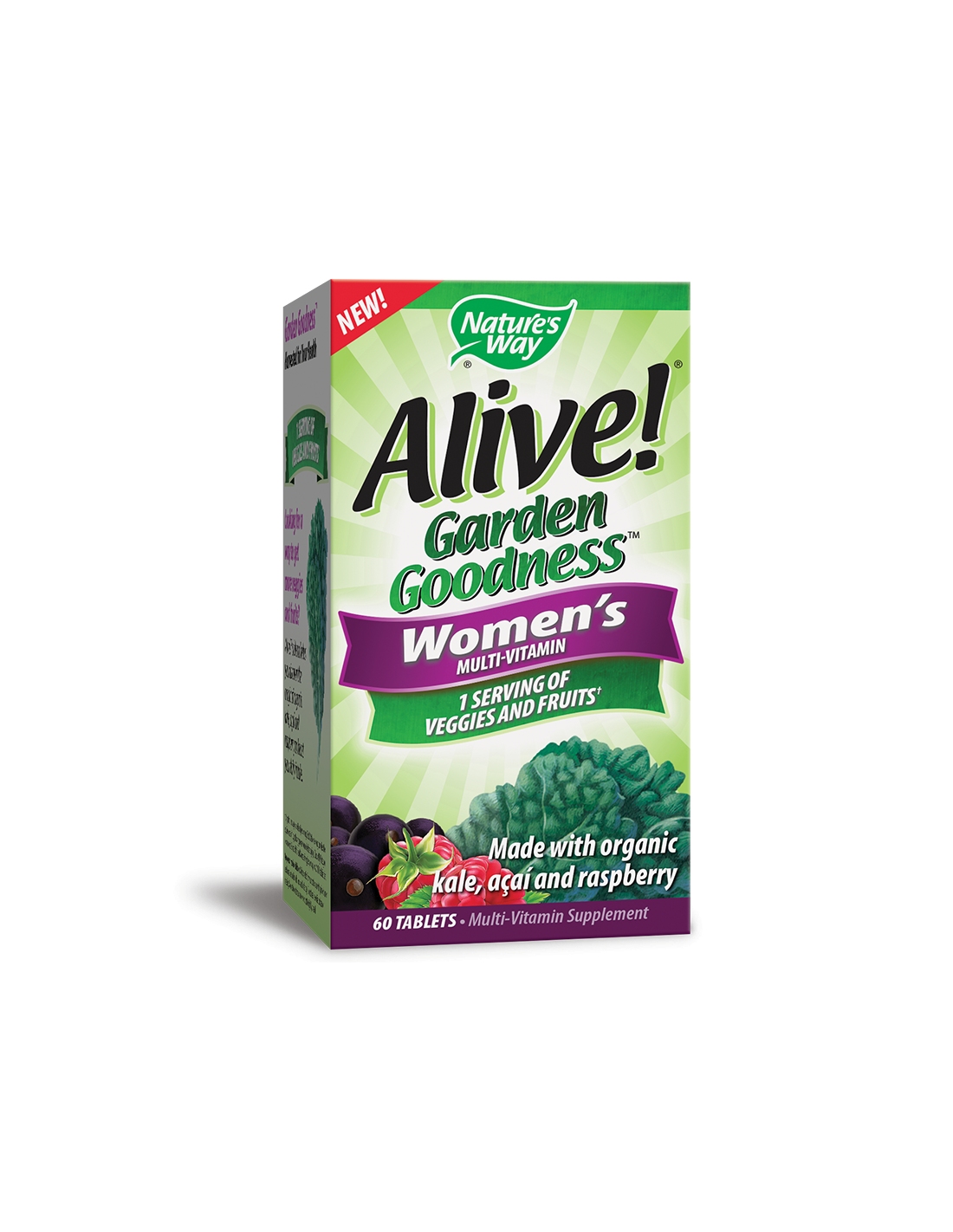 Alive! Garden Goodness™ Women`s Multi-Vitamin/ Алайв! Мултивитамини за жени х 60 таблетки Nature’s Way