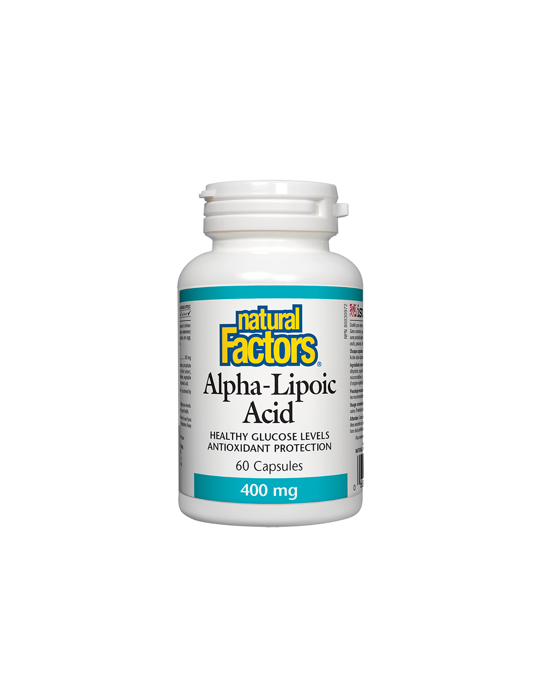 Alpha-Lipoic Acid/ Алфа-липоева киселина 400 mg x 60 капсули Natural Factors