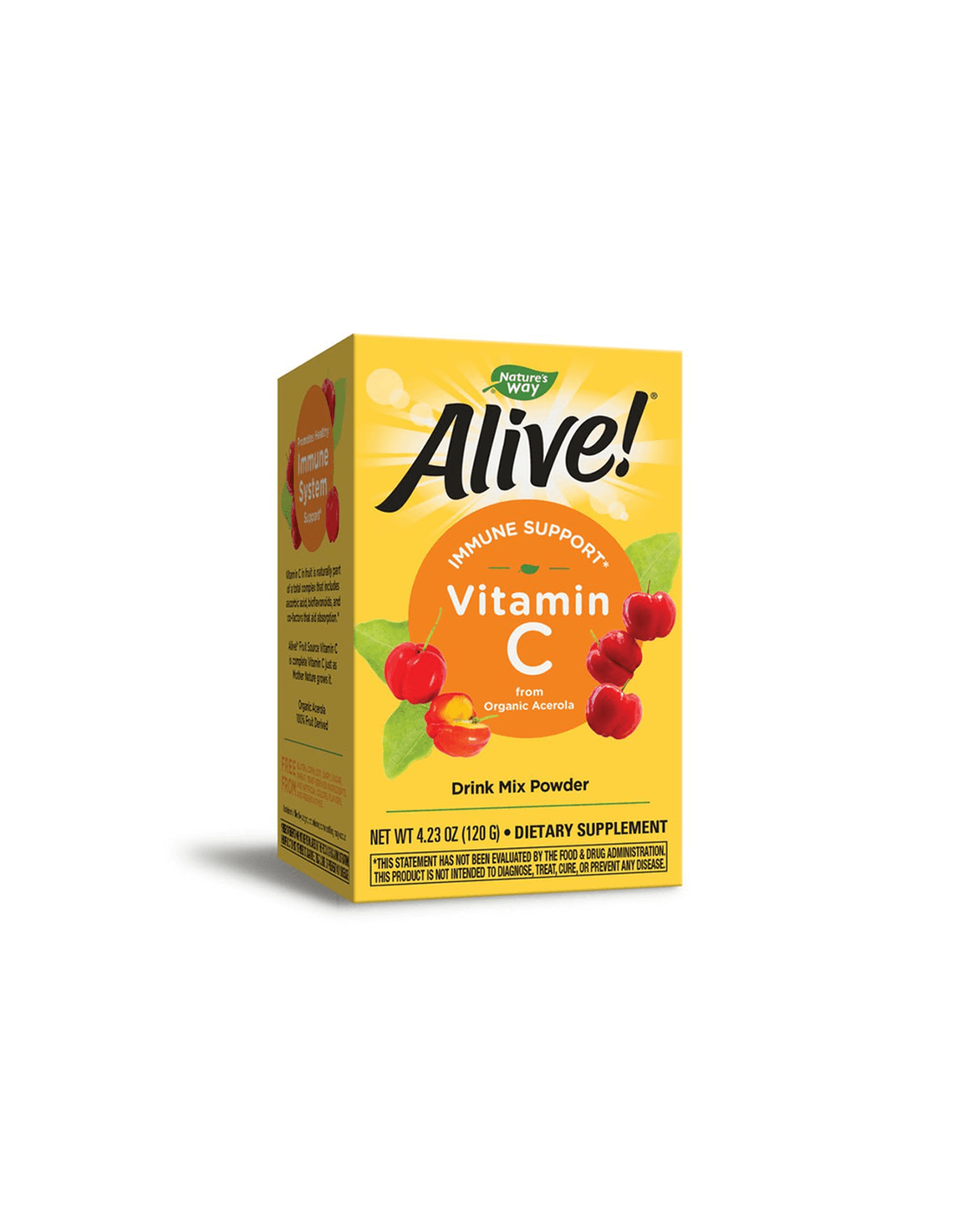 Alive! Fruit Source Vitamin C / Алайв! Витамин С от плодове (пудра) 120 g Nature’s Way