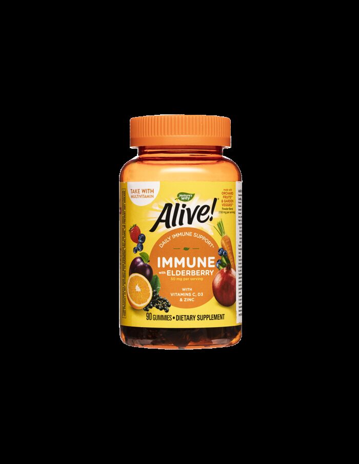 Alive! Immune Gummies/ Алайв! Имунна защита x 90 желирани таблетки Nature’s Way