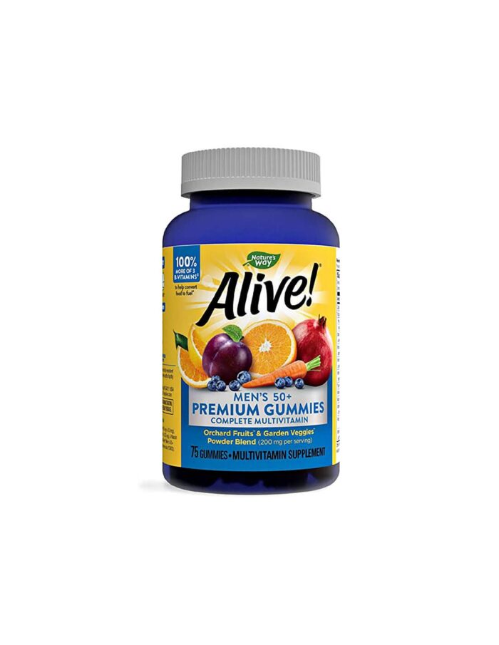 Alive! Men’s 50+ Premium Gummies Multivitamin / Алайв! Премиум мултивитамини за мъже 50+