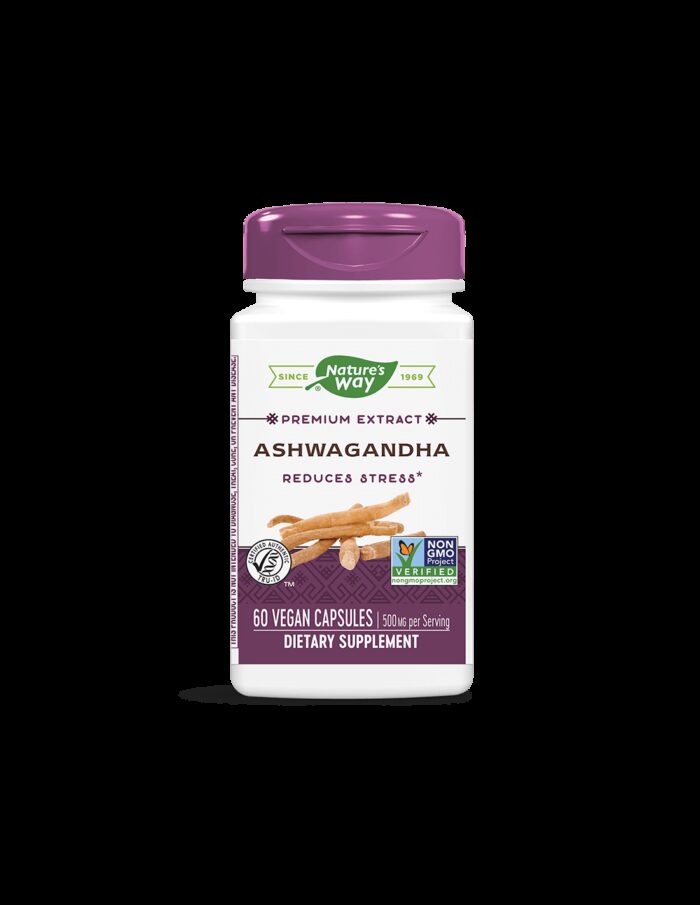 Ashwagandha/ Ашваганда 500 mg х 60 капсули Nature’s Way