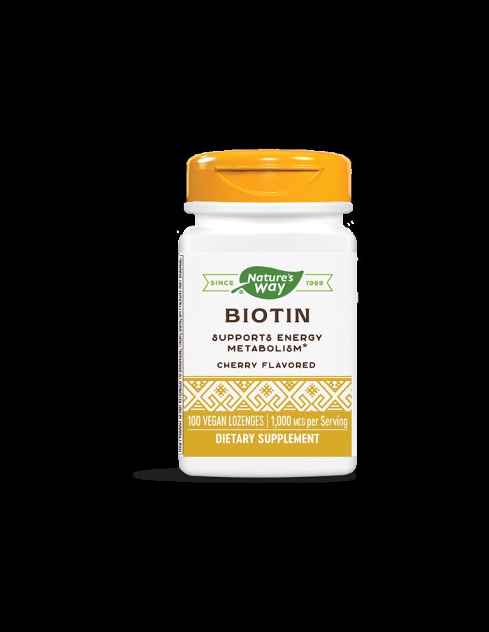 Biotin/ Биотин 1000 mcg x 100 таблетки за смучене Nature’s Way