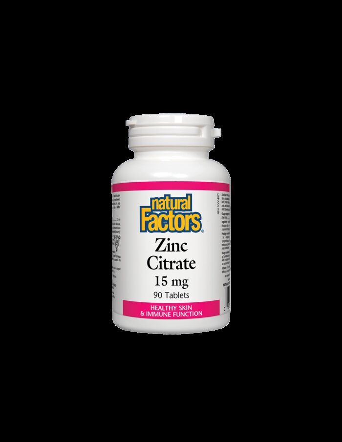 Zinc Citrate/ Цинк (цитрат) 15 mg x 90 таблетки Natural Factors