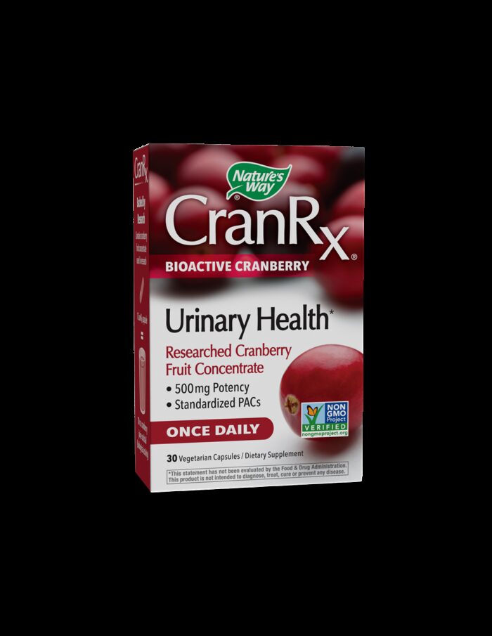 CranRx® Bioactive Cranberry/ Червена боровинка 500 mg х 30 капсули Nature’s Way