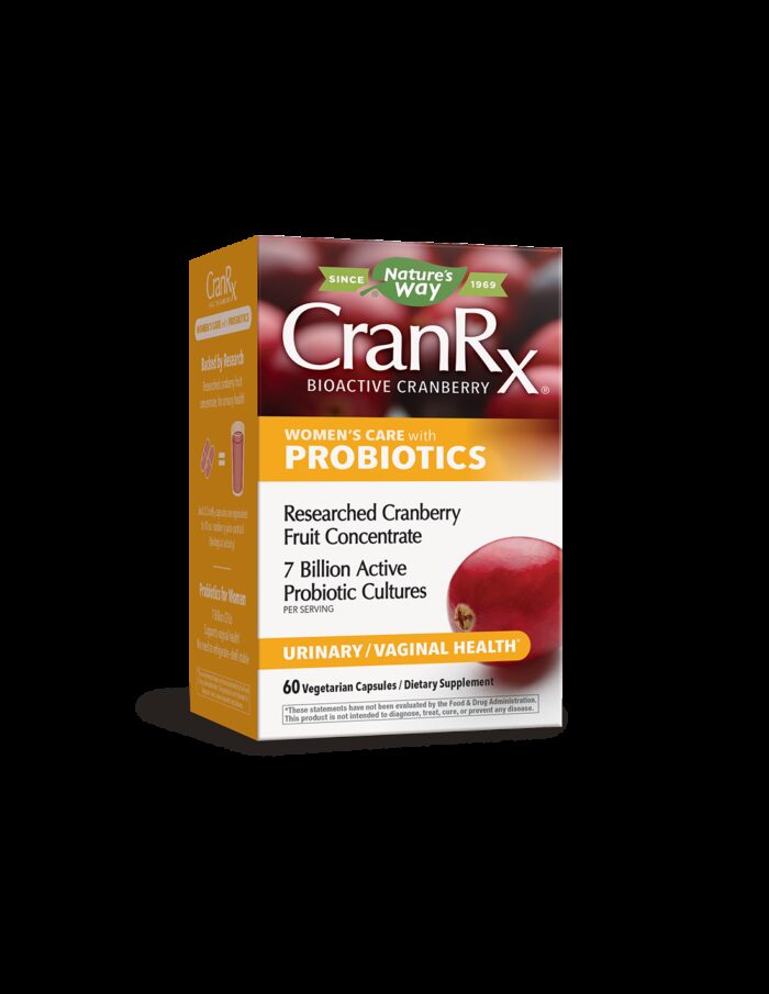 CranRx® Women`s Care with probiotics с червена боровинка + 7 млрд. акт. пробиотици х 60 капсули Nature’s Way