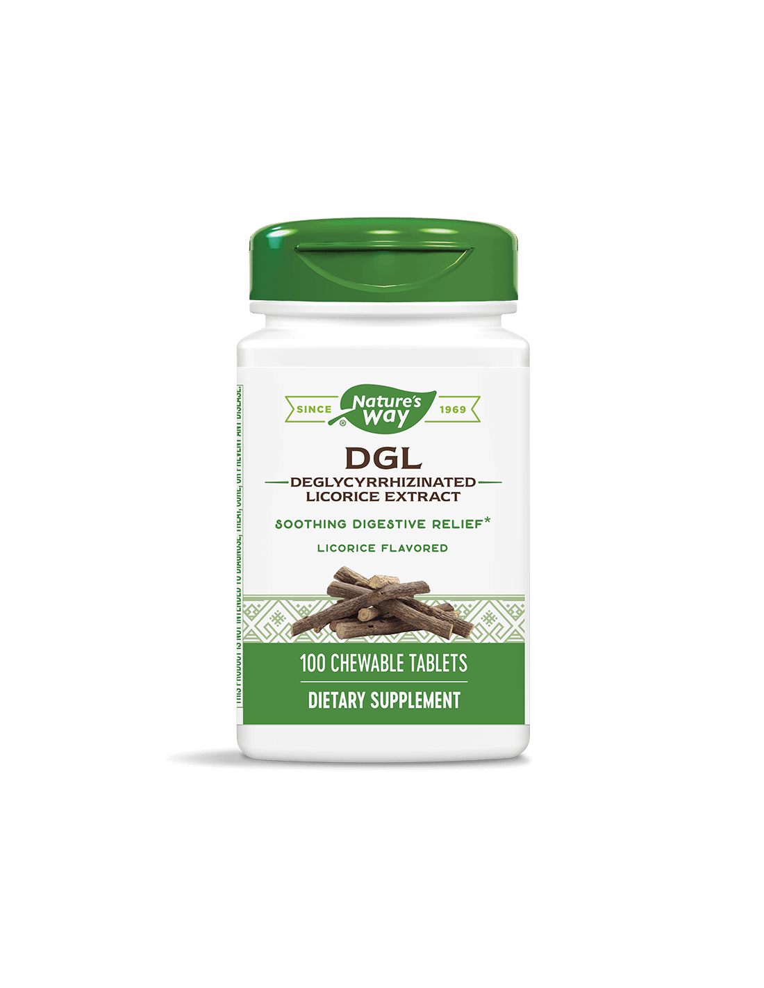 DGL - Deglycyrrhizinated Licorice Extract/ ДиДжиЕл - Деглициризиран сладник / Женско биле х 100 дъвчащи таблетки Nature’s Way