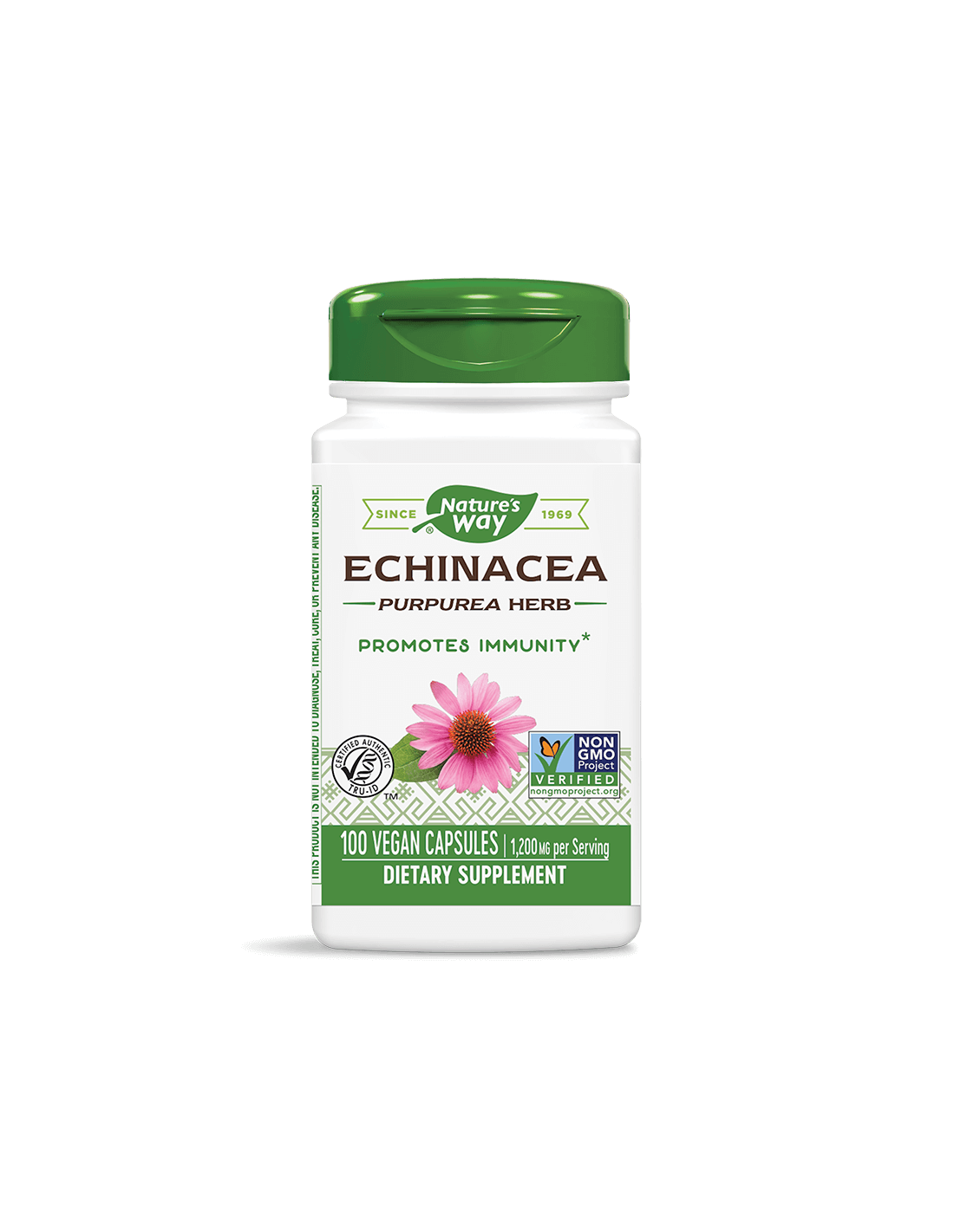 Echinacea Purpurea Herb/ Ехинацея (билка) 400 mg х 100 капсули Nature’s Way