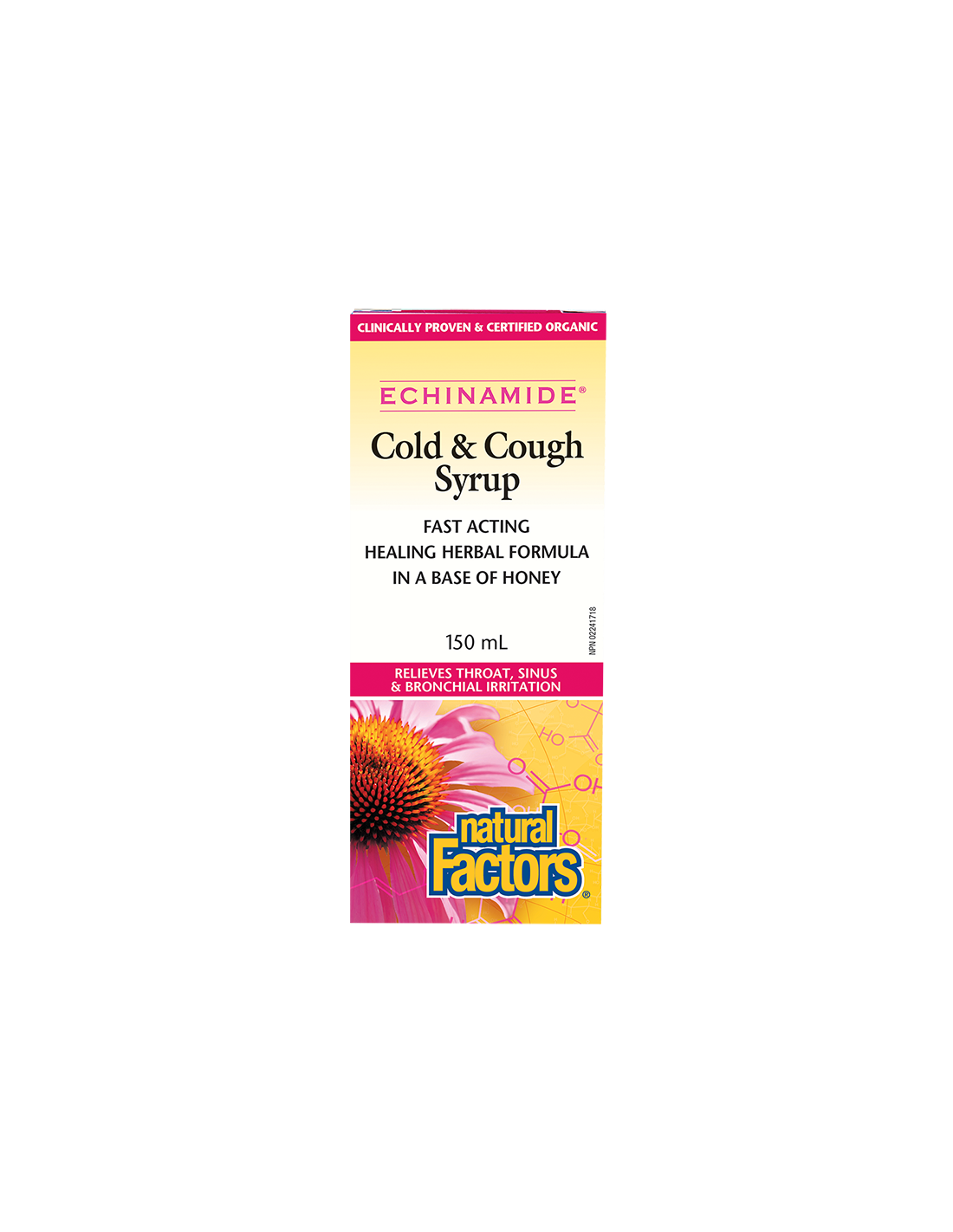 Echinamide® Cold & Cough Syrup/ Сироп при кашлица и настинка х 150 ml Natural Factors