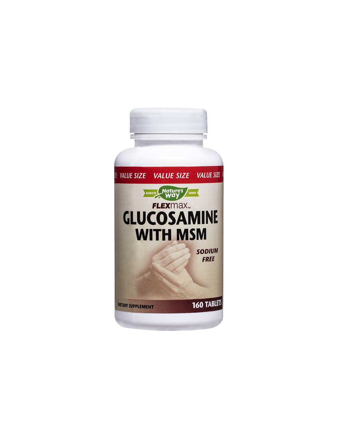 Flexmax™ Glucosamine with MSM/ Глюкозамин Сулфат & МСМ 877 mg х 160 таблетки Nature’s Way