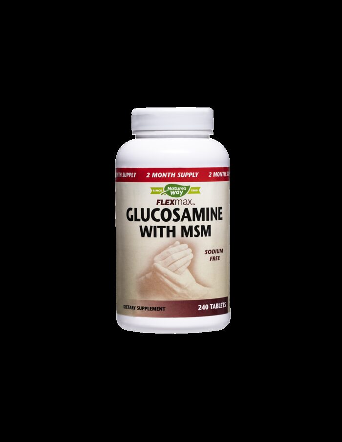 Flexmax™ Glucosamine with MSM/ Глюкозамин Сулфат & MСM 925 mg x 240 таблетки Nature’s Way