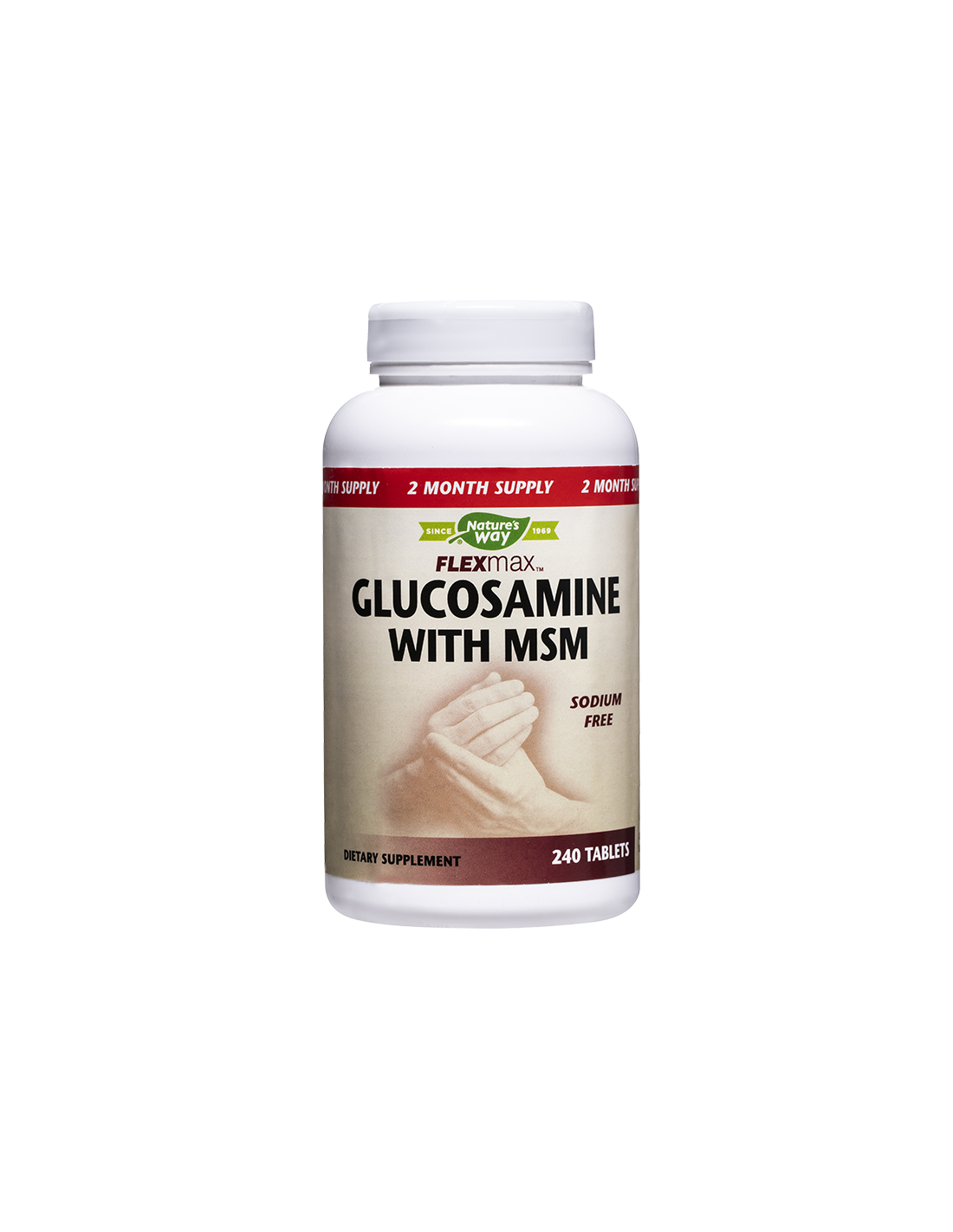 Flexmax™ Glucosamine with MSM/ Глюкозамин Сулфат & MСM 925 mg x 240 таблетки Nature’s Way