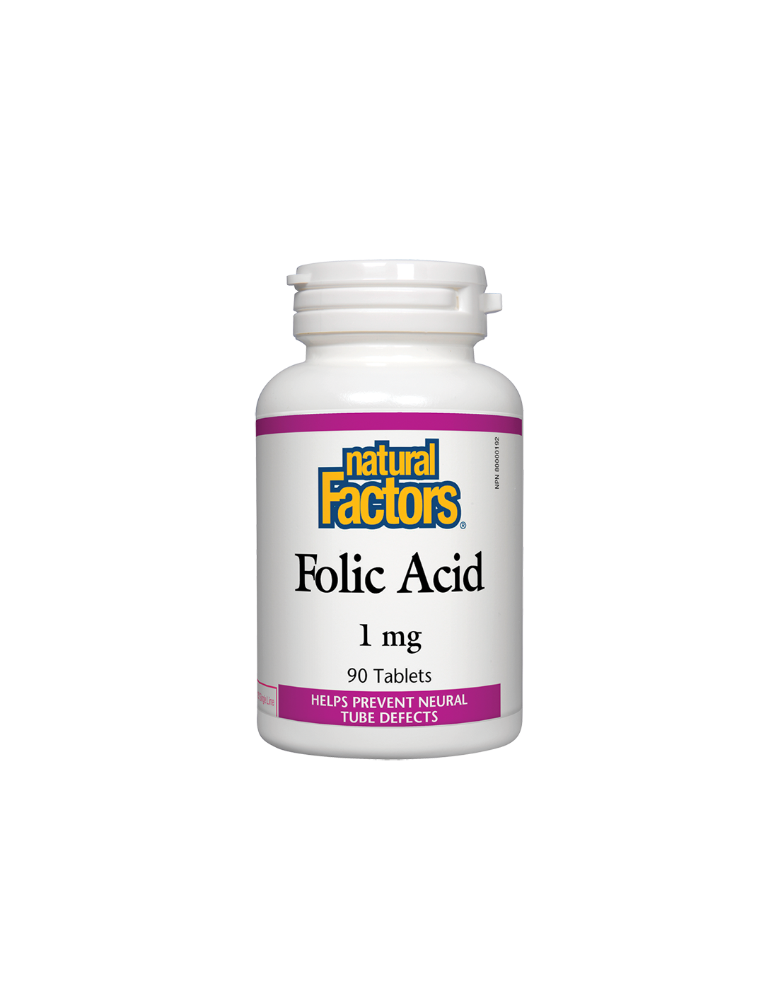 Folic Acid/ Фолиева киселина 1 mg х 90 таблетки Natural Factors