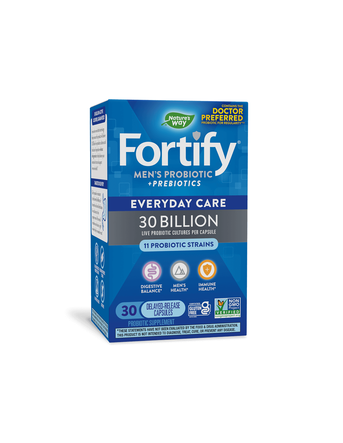 Fortify Men’s Probiotic + Prebiotic Everyday Care - Фортифай пробиотик за мъже - 30 милиарда активни пробиотици