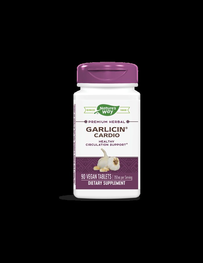 Garlicin® Cardio/ Гарлицин® Кардио 350 mg x 90 капсули Nature’s Way