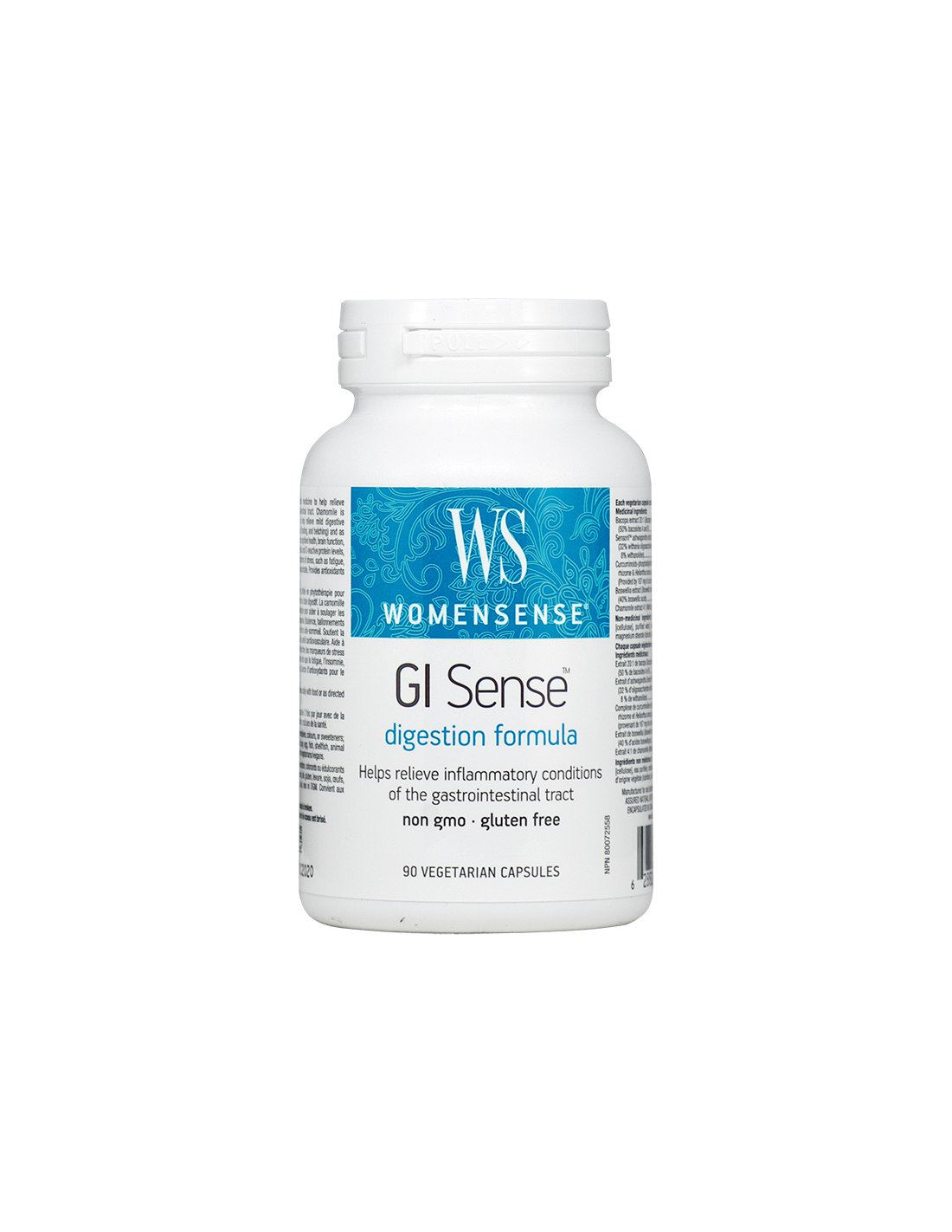 GI Sense™ WomenSense®/ Храносмилателна формула х 90 капсули Natural Factors