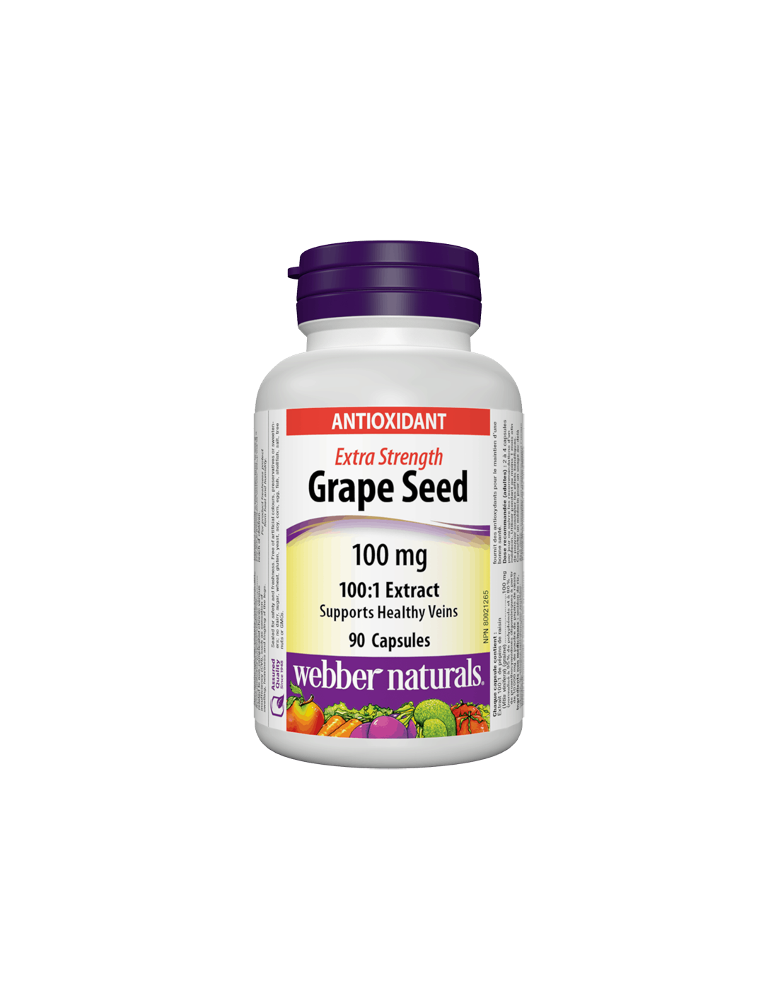 Grape Seed Extract 100:1/ Гроздово семе 100 mg x 90 капсули Webber Naturals