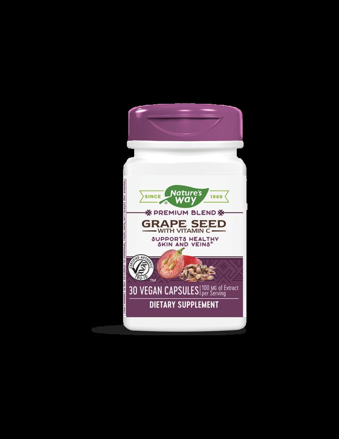 Grape Seed with Vitamin C/ Гроздово семе с Витамин С х 30 капсули Nature’s Way