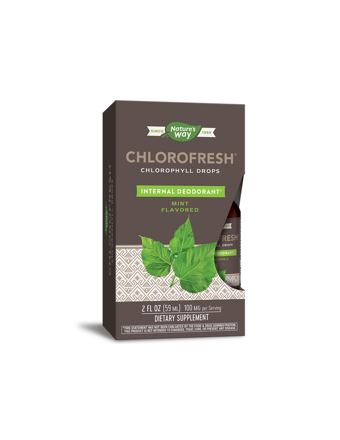 Chlorofresh® Chlorophyll Drops/ Хлорофреш® Хлорофил Капки х 59 ml (без алкохол) с ментов вкус Nature’s Way