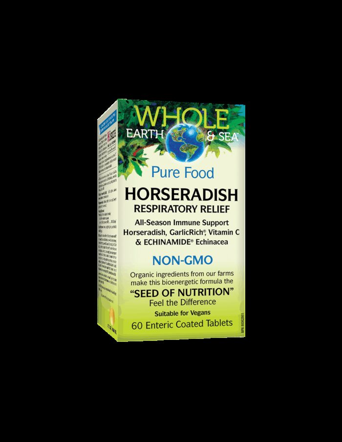 Horseradish Respiratory Relief Whole Earth & Sea®/ Хрян Комплекс х 60 таблетки Natural Factors