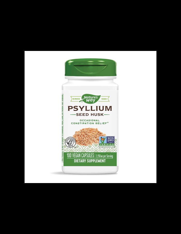 Psyllium Seed Husk/ Теснолист живовляк/ Хуск (люспи) 525 mg x 100 капсули Nature’s Way