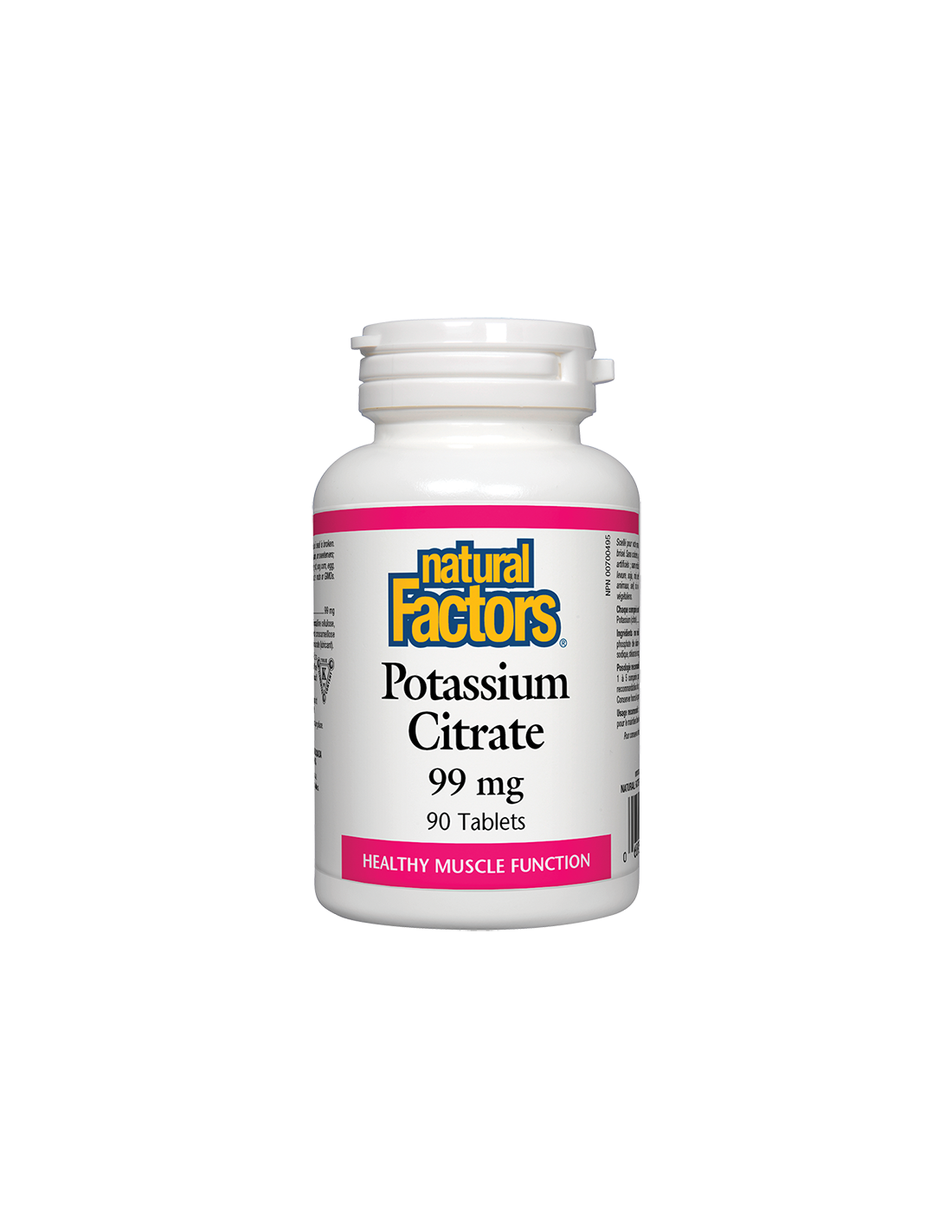 Potassium Citrate/ Калий (цитрат) 99 mg х 90 таблетки Natural Factors