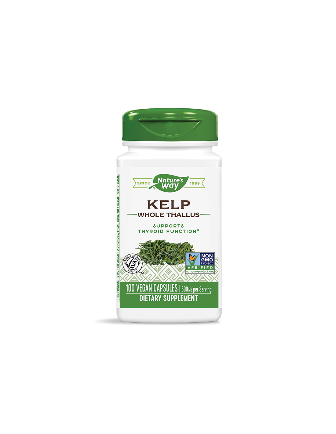 Kelp Whole Thallus/ Келп / Kафяви водорасли 600 mg x 100 капсули Nature’s Way