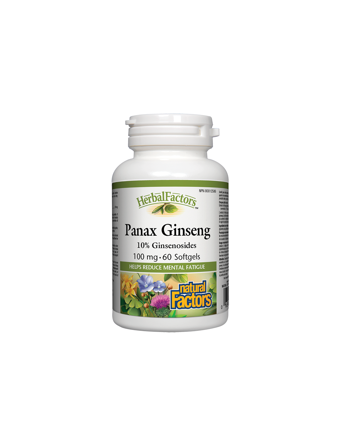 Panax Ginseng/ Женшен корейски 100 mg x 60 софтгел капсули Natural Factors