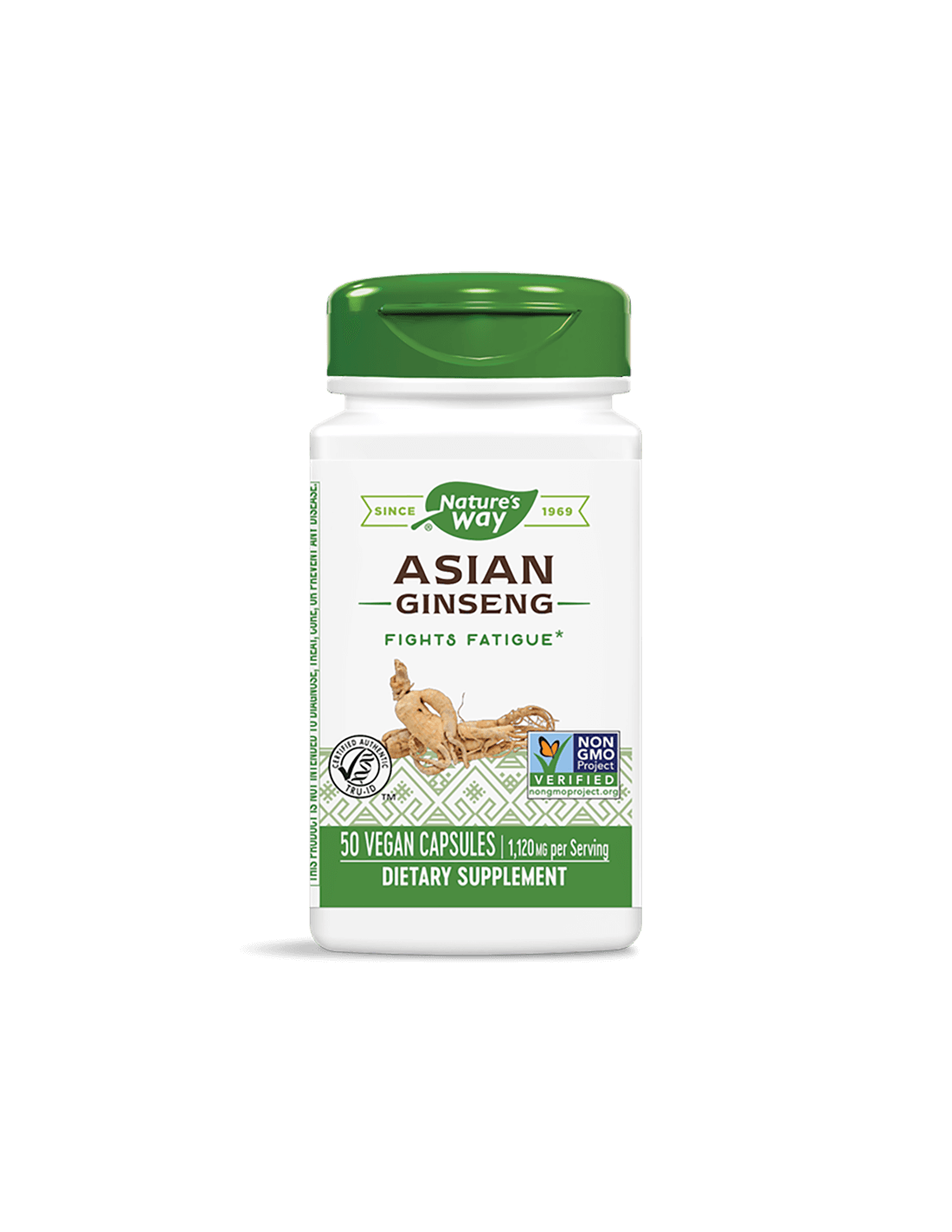 Asian Ginseng/ Женшен азиатски 560 mg х 50 капсули Nature’s Way