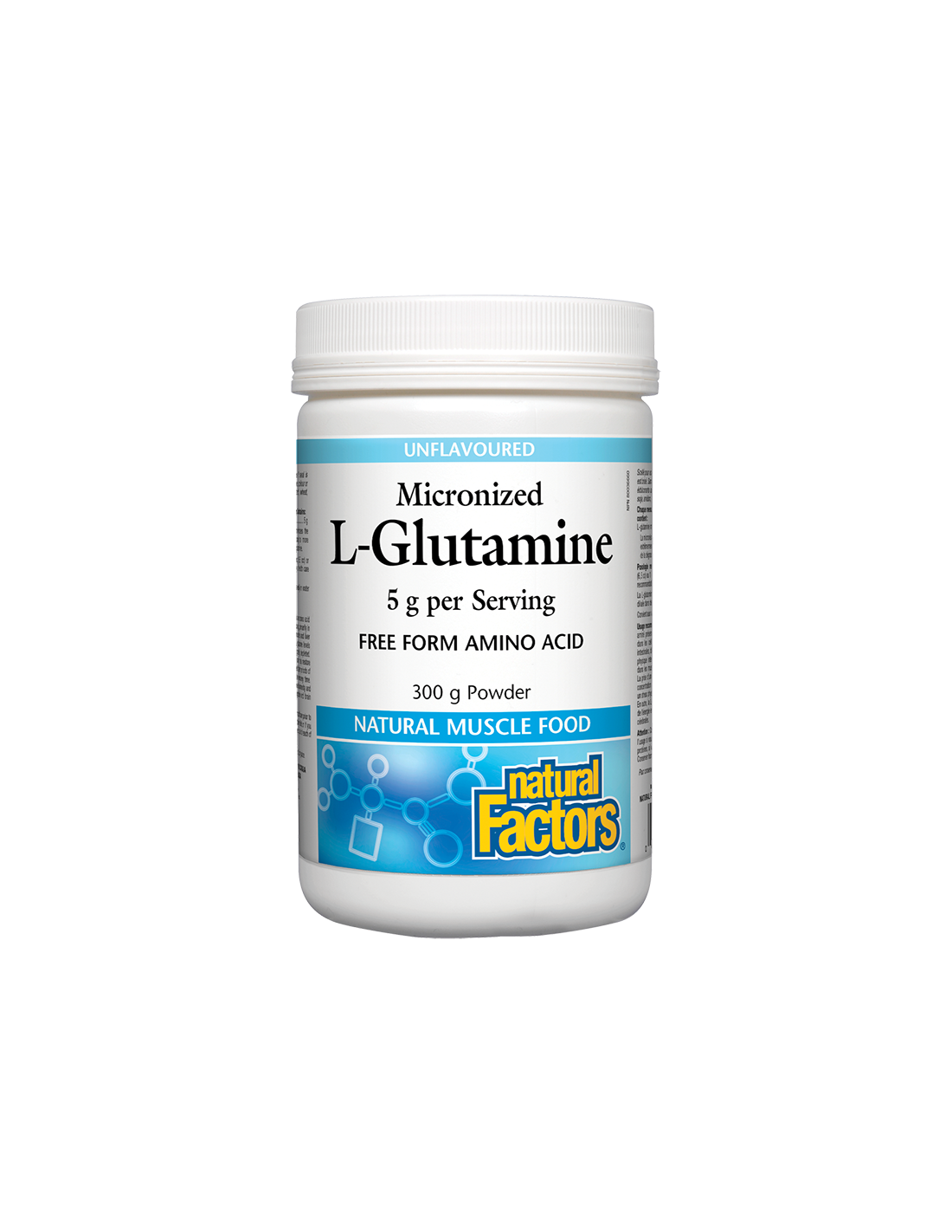 L-Glutamine Micronized/ Л-Глутамин (микронизиран) х 300 g / 60 дози Natural Factors