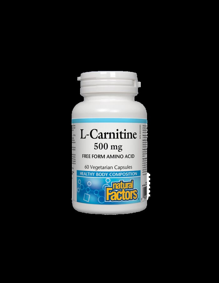 L-Carnitine/ Л-Карнитин 500 mg х 60 капсули Natural Factors