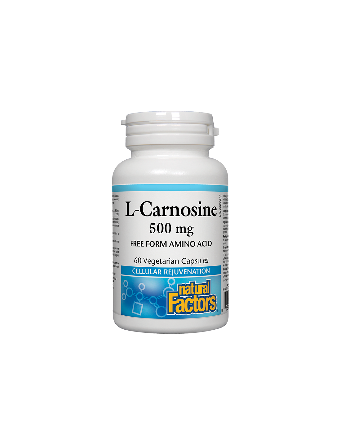 L-Carnosine/ Л-Карнозин 500 mg х 60 капсули Natural Factors