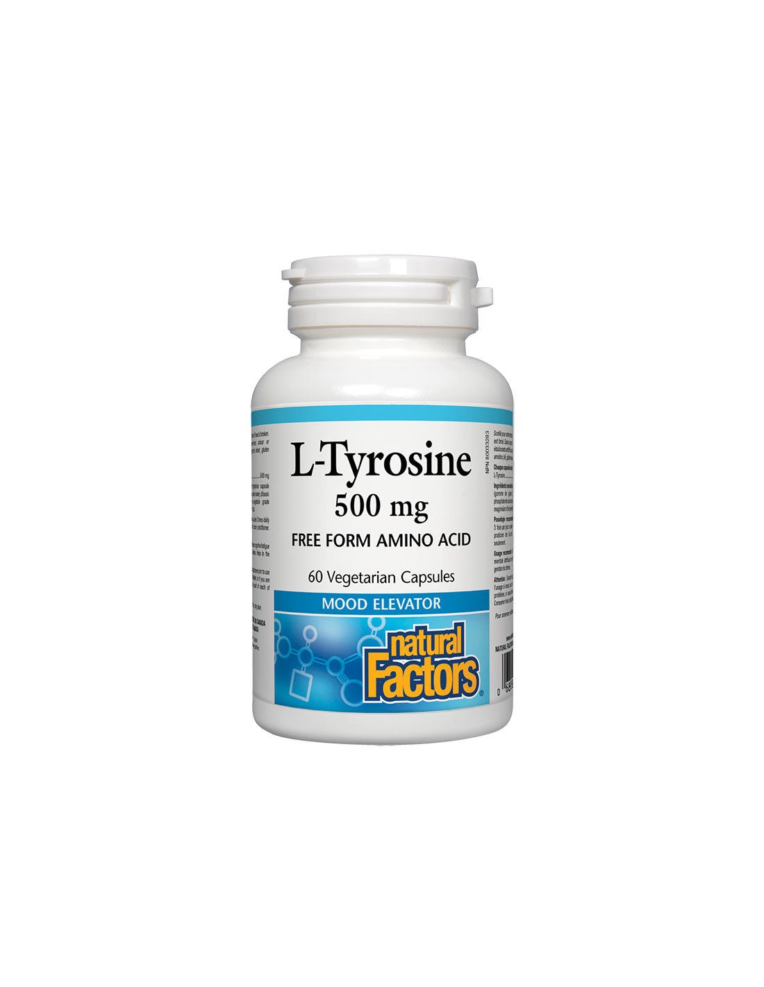 L-Tyrosine/ Л-Тирозин 500 mg х 60 капсули Natural Factors