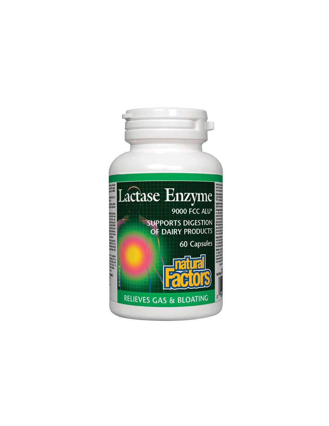 Lactase Enzyme / Лактаза ензим 250 mg х 60 капсули Natural Factors