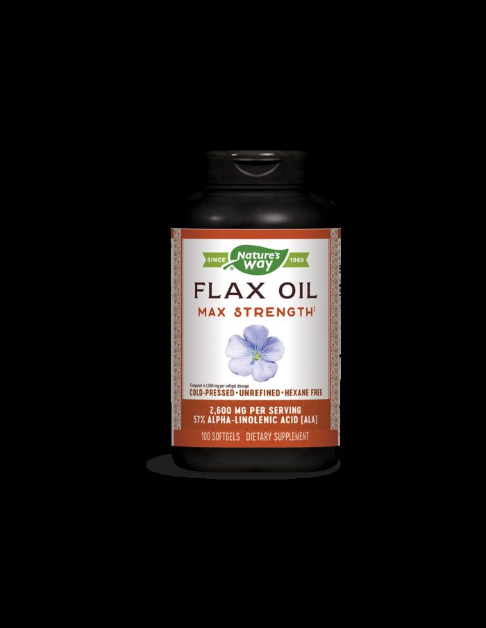 Flax Oil 57% ALA/ Ленено масло 1300 mg х 100 софтгел капсули Nature’s Way