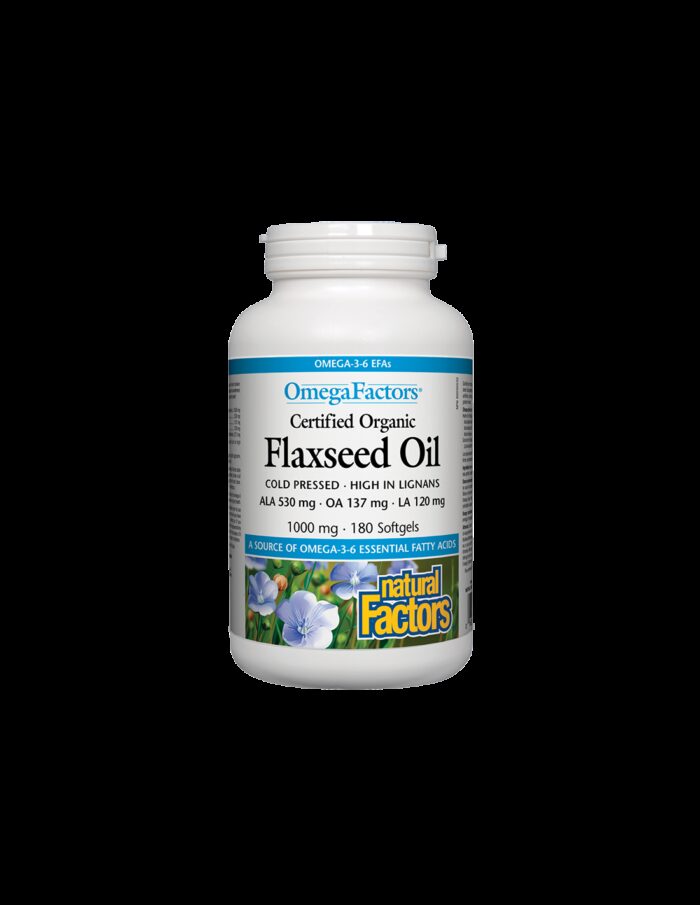 Flaxseed Oil/ Ленено масло 1000 mg х 180 софтгел капсули Natural Factors