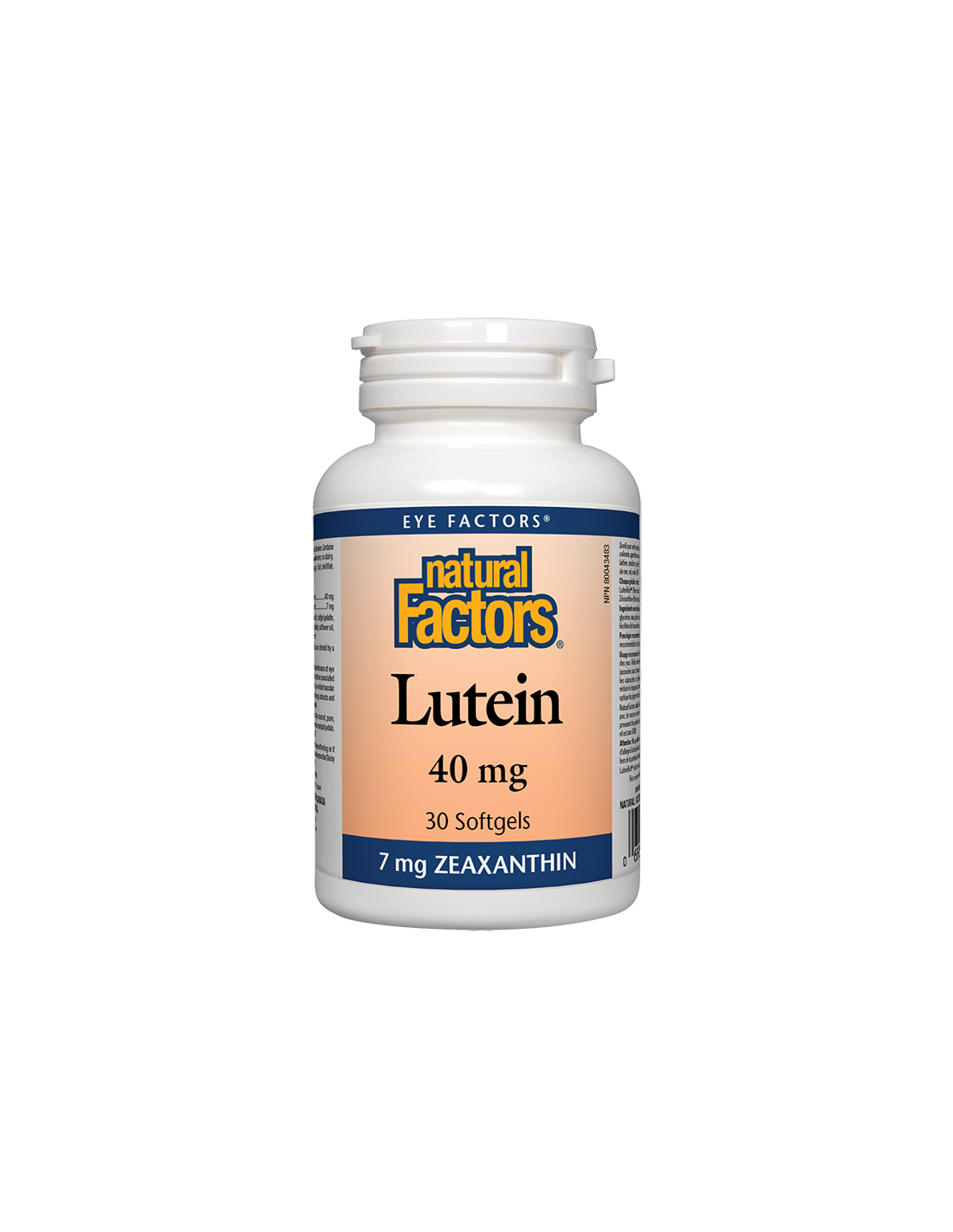 Lutein / Лутеин 40 mg + Зеаксантин х 30 софтгел капсули Natural Factors