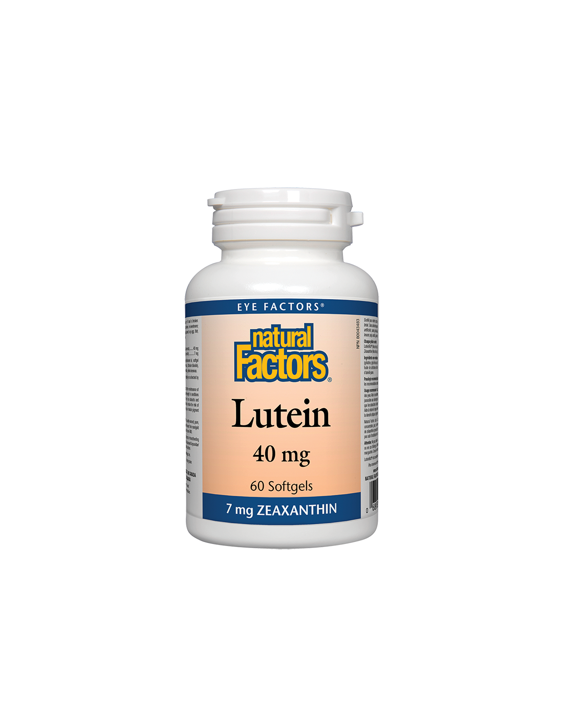 Lutein/ Лутеин 40 mg + Зеаксантин х 60 софтгел капсули Natural Factors