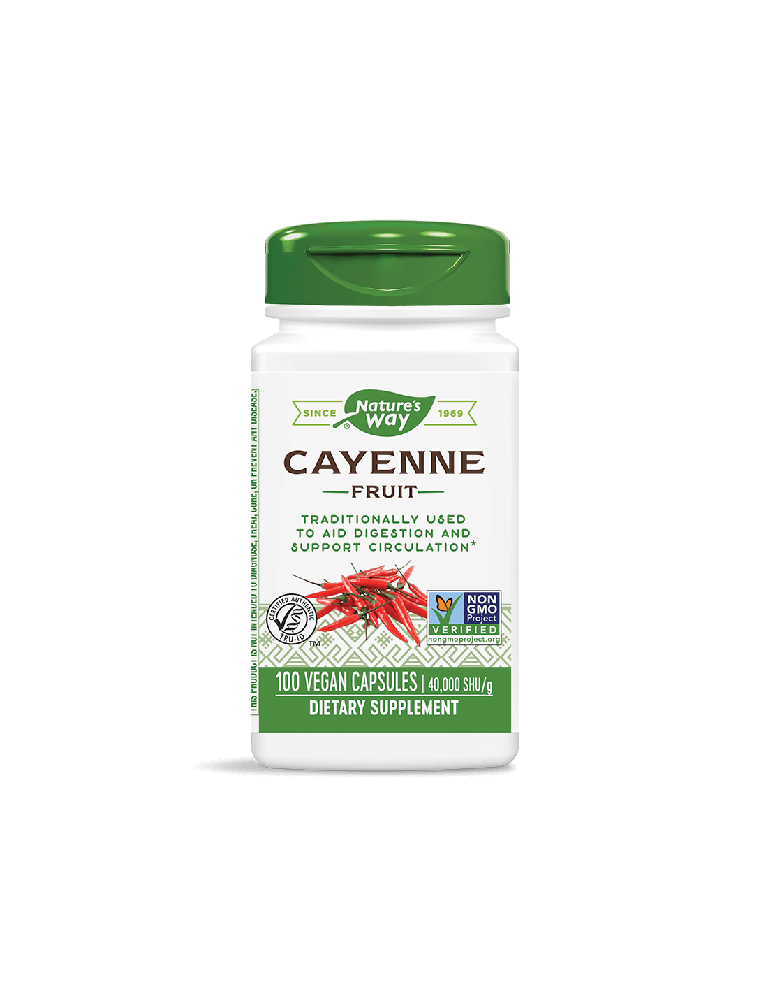 Cayenne Fruit/ Лют червен пипер (плод) 450 mg х 100 капсули Nature’s Way