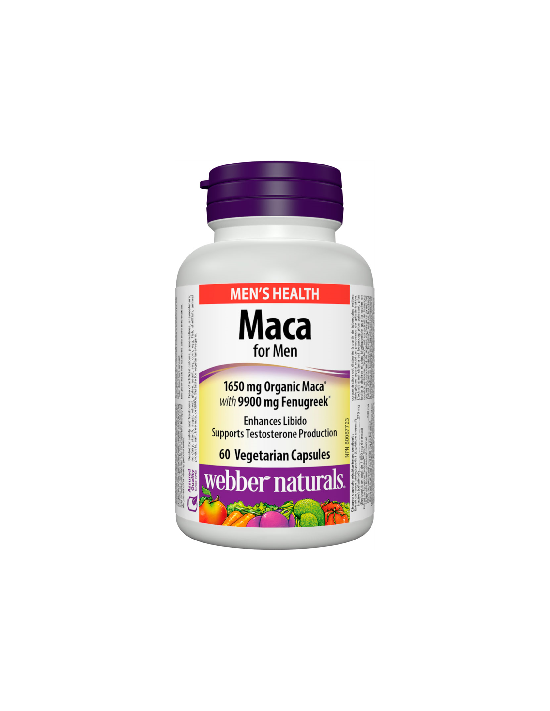 Maca for Men/ Мака за мъже х 60 капсули Webber Naturals