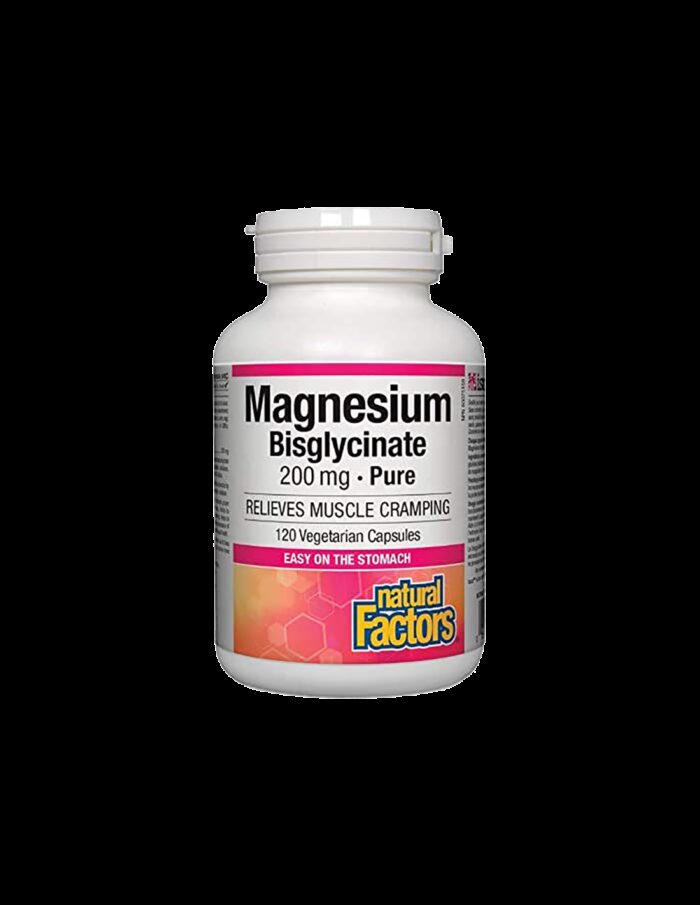 Magnesium Bisglycinate Pure/ Магнезий (бисглицинат) 200 mg х 120 капсули Natural Factors