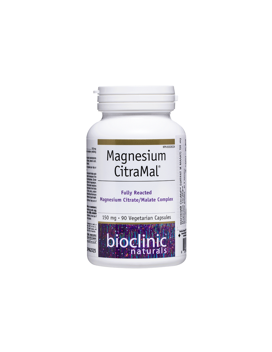 Magnesium CitraMal™/ Магнезий (цитрат и малат) 150 mg x 90 капсули Natural Factors