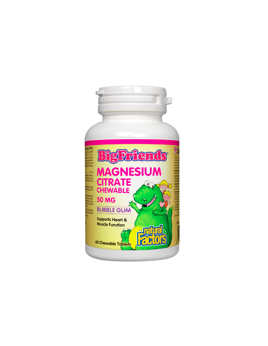 Magnesium Citrate Big Friends - Магнезий (цитрат) за деца 50 mg