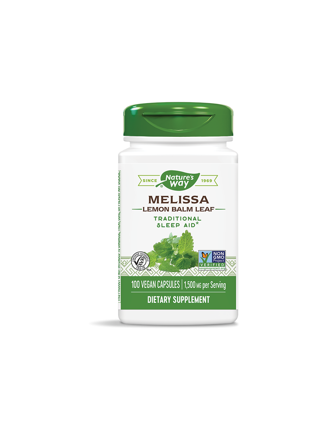 Melissa Lemon Balm Leaf/ Маточина (лист) 500 mg х 100 капсули Nature’s Way